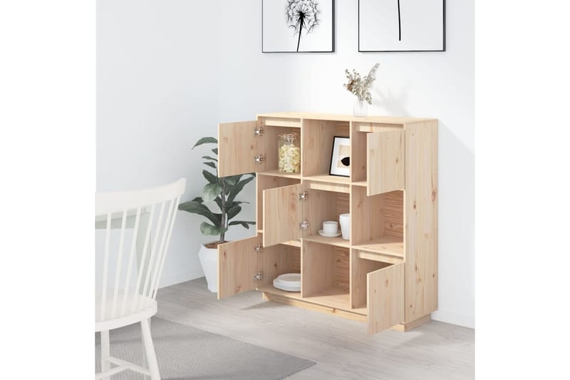 beBasic Kaappi 110,5x35x117 cm täysi mänty - Ruskea - Säilytys - Kaappi - Säilytyskaappi