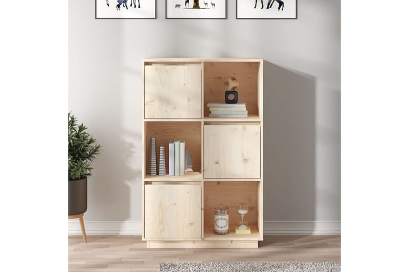 beBasic Kaappi 74x35x117 cm täysi mänty - Ruskea - Säilytys - Kaappi - Säilytyskaappi