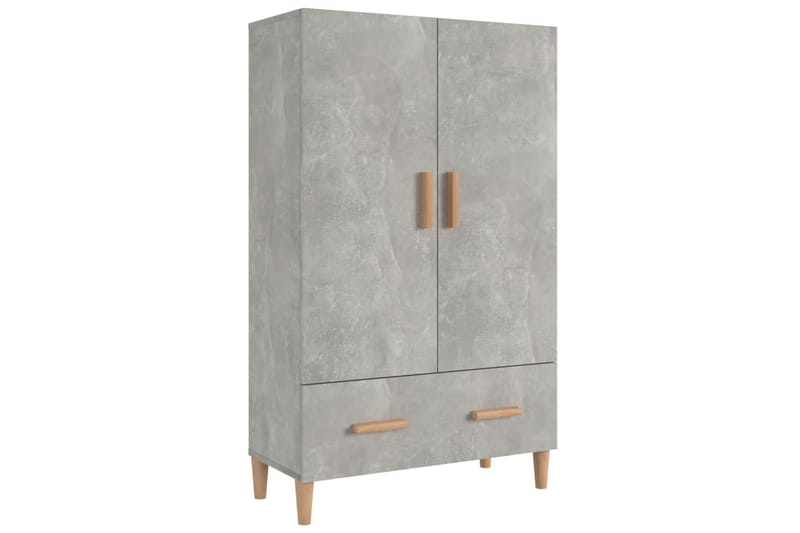 beBasic Kaappi betoninharmaa 70x31x115 cm tekninen puu - Harmaa - Säilytys - Kaappi - Säilytyskaappi