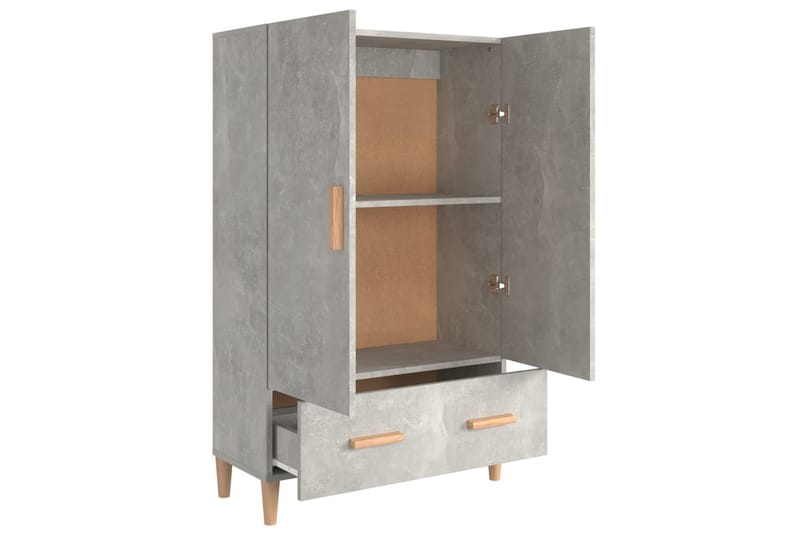 beBasic Kaappi betoninharmaa 70x31x115 cm tekninen puu - Harmaa - Säilytys - Kaappi - Säilytyskaappi