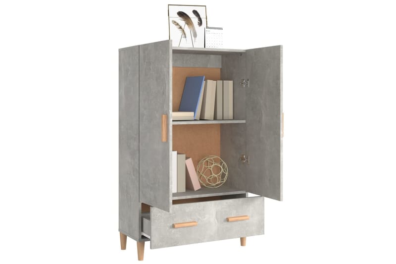 beBasic Kaappi betoninharmaa 70x31x115 cm tekninen puu - Harmaa - Säilytys - Kaappi - Säilytyskaappi