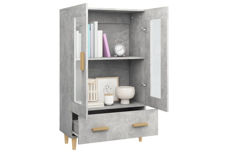 beBasic Kaappi betoninharmaa 70x31x115 cm tekninen puu - Harmaa - Säilytys - Kaappi - Säilytyskaappi