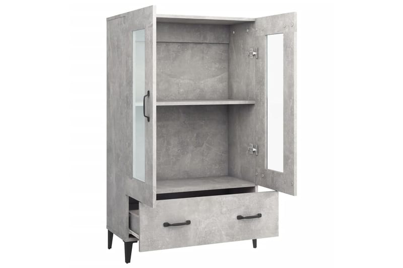 beBasic Kaappi betoninharmaa 70x31x115 cm tekninen puu - Harmaa - Säilytys - Kaappi - Säilytyskaappi