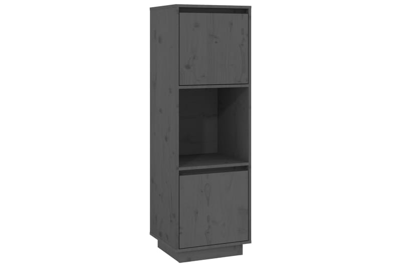 beBasic Kaappi harmaa 38x35x117 cm täysi mänty - Harmaa - Säilytys - Kaappi - Säilytyskaappi