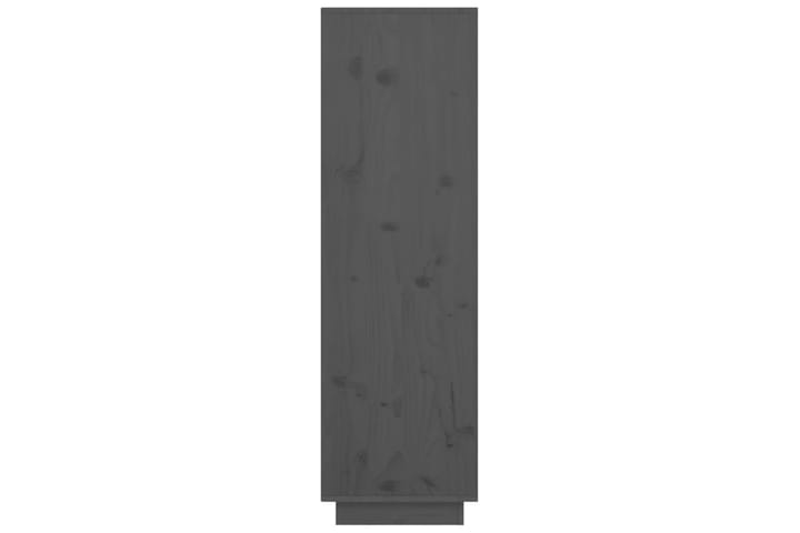 beBasic Kaappi harmaa 38x35x117 cm täysi mänty - Harmaa - Säilytyskaappi