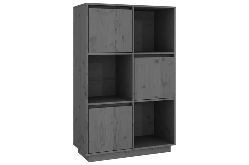 beBasic Kaappi harmaa 74x35x117 cm täysi mänty - Harmaa - Säilytys - Kaappi - Säilytyskaappi
