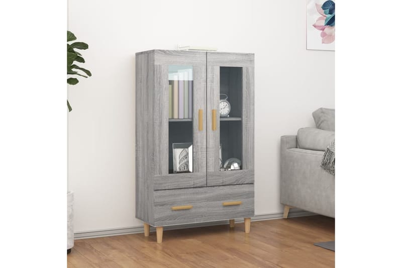 beBasic Kaappi harmaa Sonoma 70x31x115 cm tekninen puu - Harmaa - Säilytys - Kaappi - Säilytyskaappi
