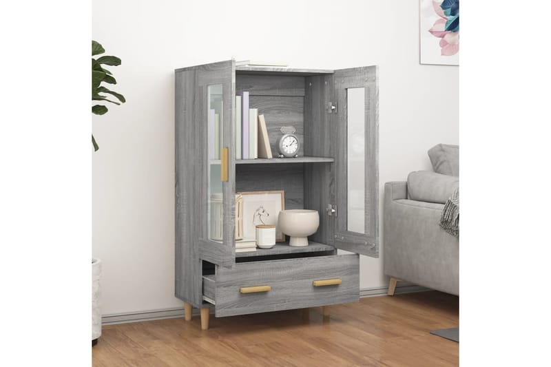 beBasic Kaappi harmaa Sonoma 70x31x115 cm tekninen puu - Harmaa - Säilytys - Kaappi - Säilytyskaappi