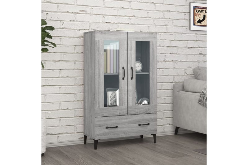 beBasic Kaappi harmaa Sonoma 70x31x115 cm tekninen puu - Harmaa - Säilytys - Kaappi - Säilytyskaappi