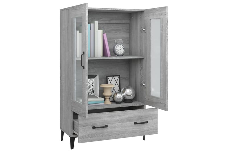 beBasic Kaappi harmaa Sonoma 70x31x115 cm tekninen puu - Harmaa - Säilytys - Kaappi - Säilytyskaappi