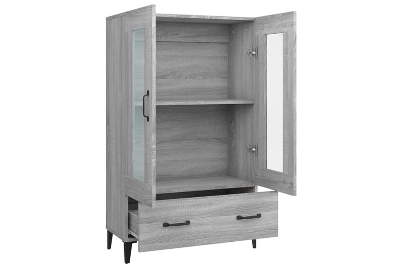 beBasic Kaappi harmaa Sonoma 70x31x115 cm tekninen puu - Harmaa - Säilytys - Kaappi - Säilytyskaappi