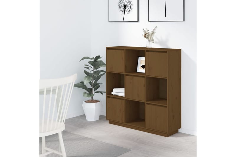 beBasic Kaappi hunajanruskea 110,5x35x117 cm täysi mänty - Ruskea - Säilytys - Kaappi - Säilytyskaappi