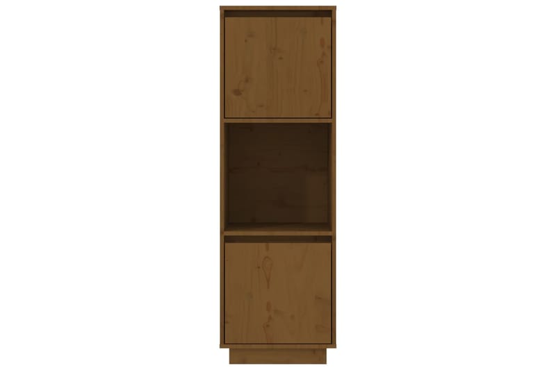 beBasic Kaappi hunajanruskea 38x35x117 cm täysi mänty - Ruskea - Säilytys - Kaappi - Vitriini
