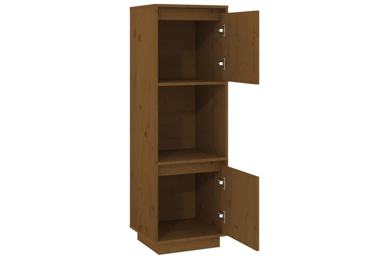 beBasic Kaappi hunajanruskea 38x35x117 cm täysi mänty - Ruskea - Säilytys - Kaappi - Vitriini