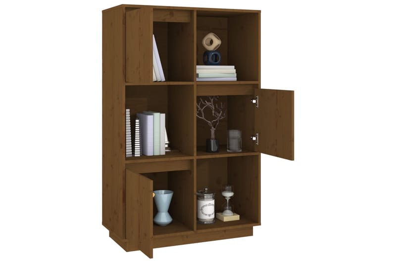 beBasic Kaappi hunajanruskea 74x35x117 cm täysi mänty - Ruskea - Säilytys - Kaappi - Säilytyskaappi