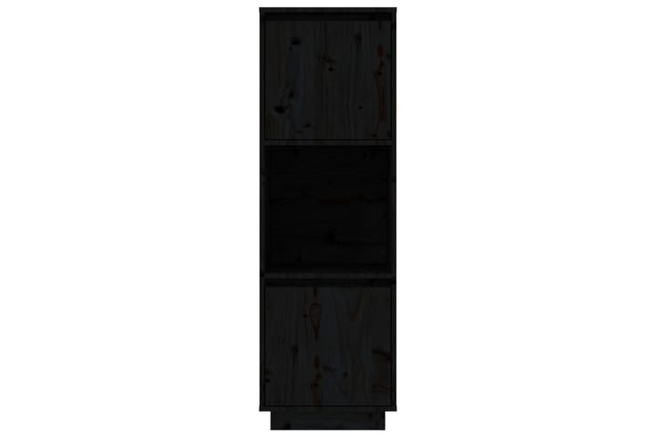 beBasic Kaappi musta 38x35x117 cm täysi mänty - Musta - Säilytyskaappi