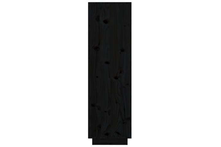 beBasic Kaappi musta 38x35x117 cm täysi mänty - Musta - Säilytyskaappi