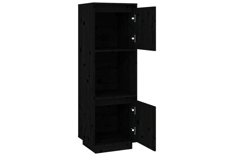 beBasic Kaappi musta 38x35x117 cm täysi mänty - Musta - Säilytys - Kaappi - Säilytyskaappi