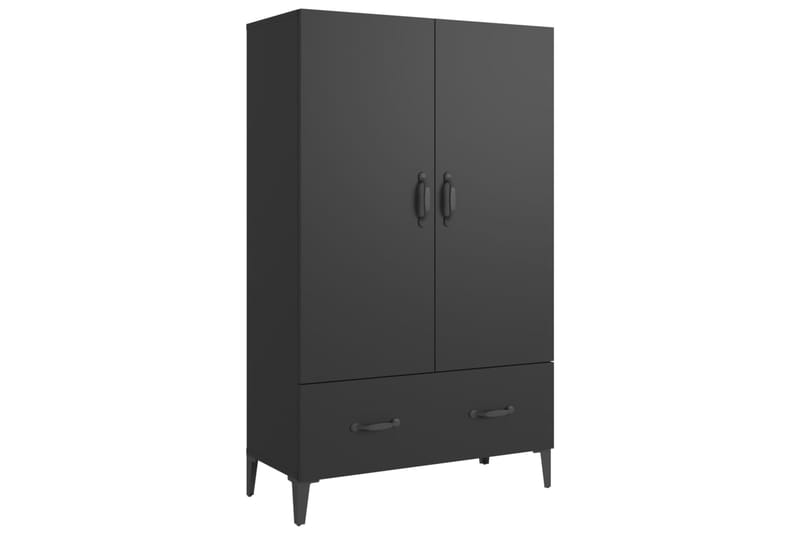 beBasic Kaappi musta 70x31x115 cm tekninen puu - Musta - Säilytys - Kaappi - Säilytyskaappi