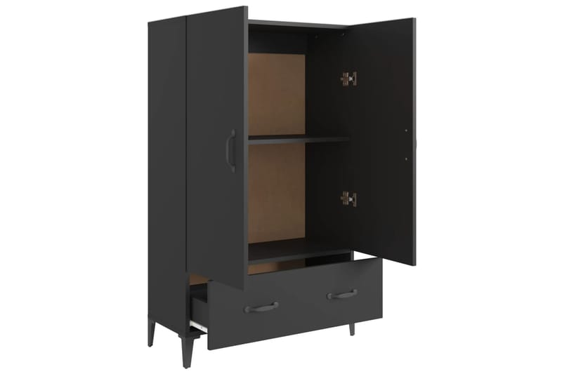 beBasic Kaappi musta 70x31x115 cm tekninen puu - Musta - Säilytys - Kaappi - Säilytyskaappi