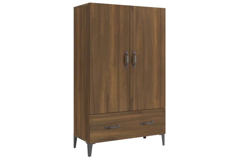 beBasic Kaappi ruskeatammi 70x31x115 cm tekninen puu - Ruskea - Säilytys - Kaappi - Säilytyskaappi