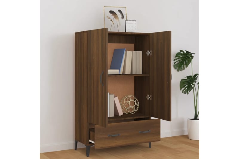 beBasic Kaappi ruskeatammi 70x31x115 cm tekninen puu - Ruskea - Säilytys - Kaappi - Säilytyskaappi