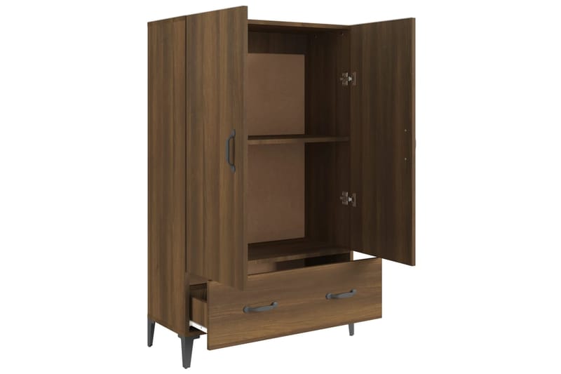 beBasic Kaappi ruskeatammi 70x31x115 cm tekninen puu - Ruskea - Säilytys - Kaappi - Säilytyskaappi