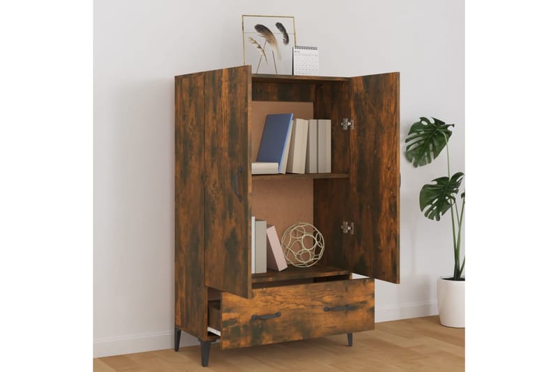 beBasic Kaappi savutammi 70x31x115 cm tekninen puu - Ruskea - Säilytys - Kaappi - Säilytyskaappi