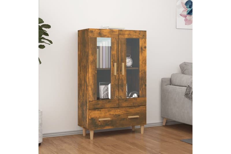 beBasic Kaappi savutammi 70x31x115 cm tekninen puu - Ruskea - Säilytys - Kaappi - Säilytyskaappi
