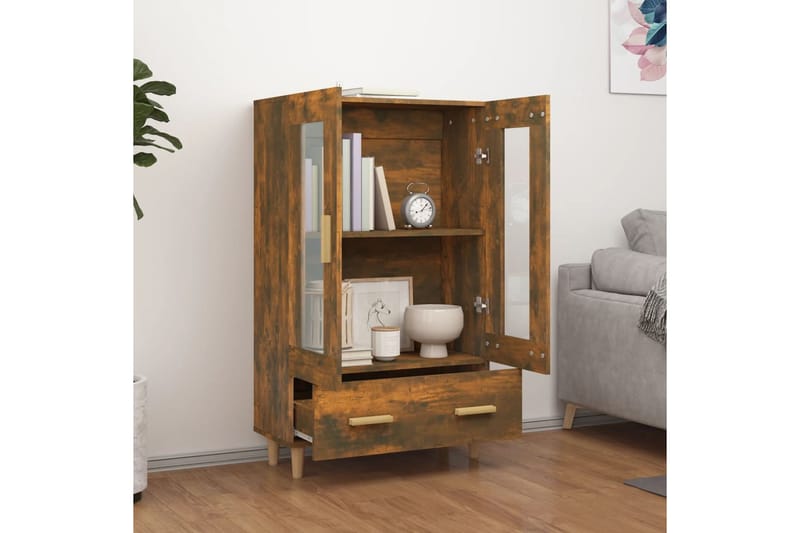 beBasic Kaappi savutammi 70x31x115 cm tekninen puu - Ruskea - Säilytys - Kaappi - Säilytyskaappi