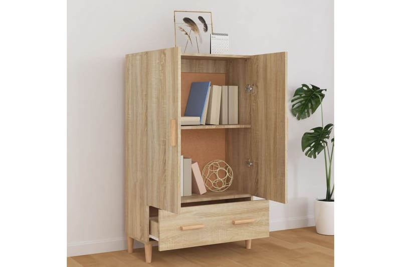 beBasic Kaappi Sonoma-tammi 70x31x115 cm tekninen puu - Ruskea - Säilytys - Kaappi - Säilytyskaappi