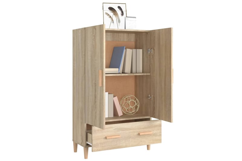 beBasic Kaappi Sonoma-tammi 70x31x115 cm tekninen puu - Ruskea - Säilytys - Kaappi - Säilytyskaappi