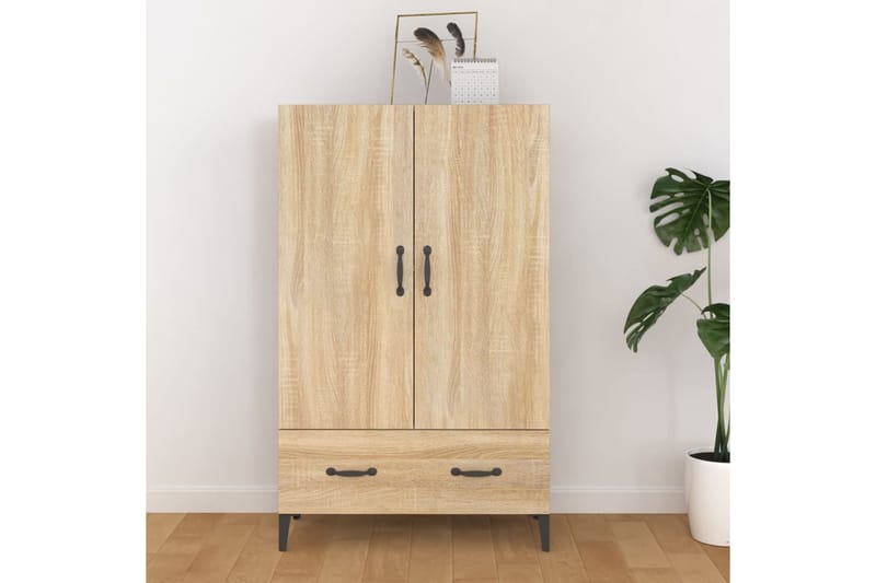 beBasic Kaappi Sonoma-tammi 70x31x115 cm tekninen puu - Ruskea - Säilytys - Kaappi - Säilytyskaappi