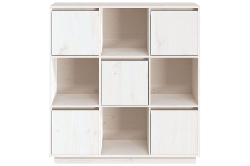 beBasic Kaappi valkoinen 110,5x35x117 cm täysi mänty - Valkoinen - Säilytys - Kaappi - Säilytyskaappi