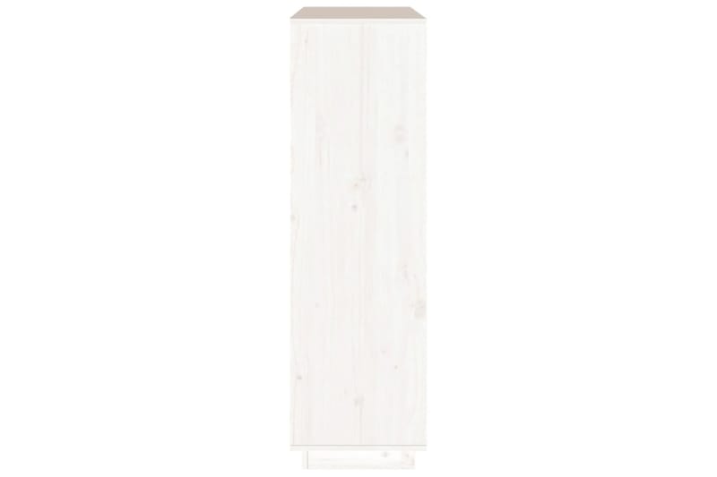 beBasic Kaappi valkoinen 110,5x35x117 cm täysi mänty - Valkoinen - Säilytys - Kaappi - Säilytyskaappi