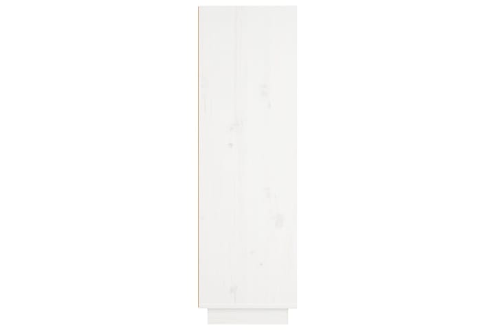 beBasic Kaappi valkoinen 37x34x110 cm täysi mänty - Valkoinen - Vitriini