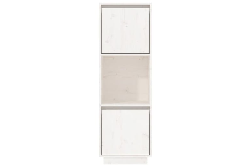 beBasic Kaappi valkoinen 38x35x117 cm täysi mänty - Valkoinen - Säilytys - Kaappi - Vitriini