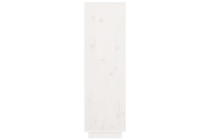 beBasic Kaappi valkoinen 38x35x117 cm täysi mänty - Valkoinen - Vitriini