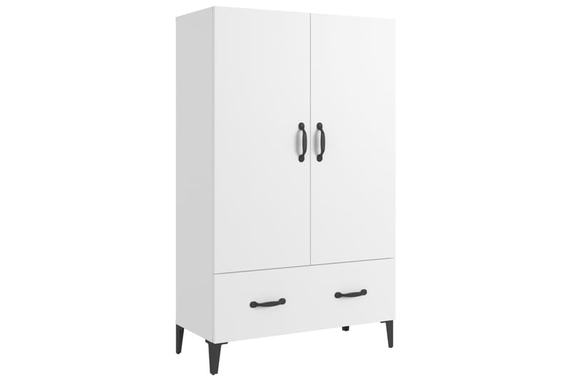 beBasic Kaappi valkoinen 70x31x115 cm tekninen puu - Valkoinen - Säilytys - Kaappi - Säilytyskaappi