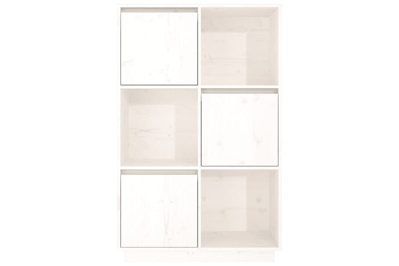 beBasic Kaappi valkoinen 74x35x117 cm täysi mänty - Valkoinen - Säilytys - Kaappi - Vitriini
