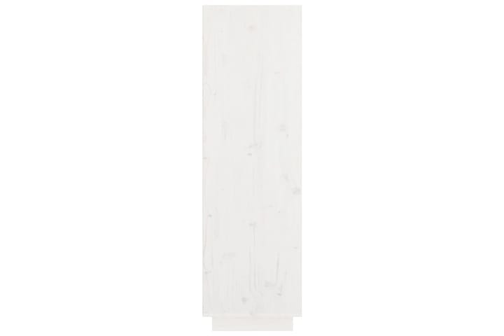 beBasic Kaappi valkoinen 74x35x117 cm täysi mänty - Valkoinen - Vitriini