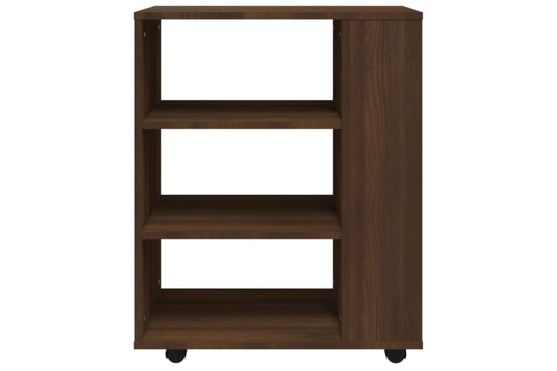 beBasic Kaappi pyörillä ruskea tammi 60x35x75 cm tekninen puu - Ruskea - Säilytys - Kaappi - Säilytyskaappi