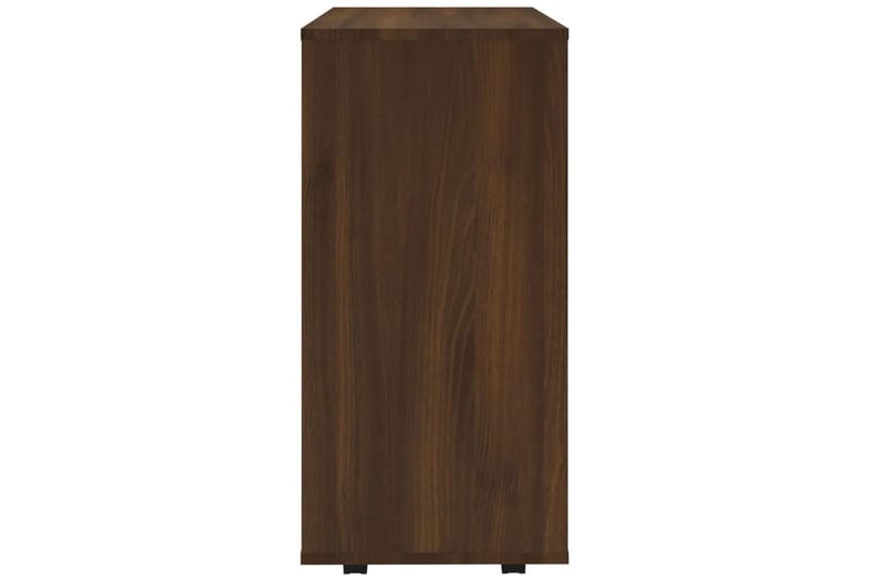 beBasic Kaappi pyörillä ruskea tammi 60x35x75 cm tekninen puu - Ruskea - Säilytys - Kaappi - Säilytyskaappi