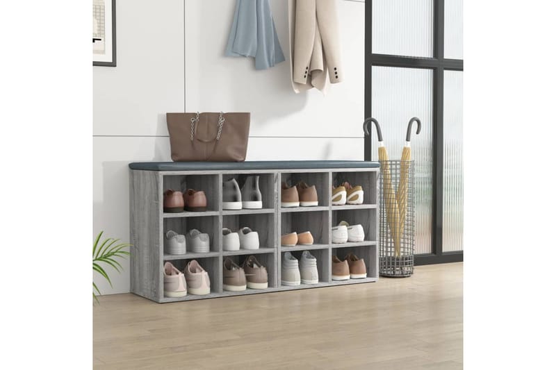 beBasic Kenkäkaapit 2 kpl harmaa Sonoma 52,5x30x50 cm - Harmaa - Säilytys - Kenkäsäilytys - Kenkäkaappi