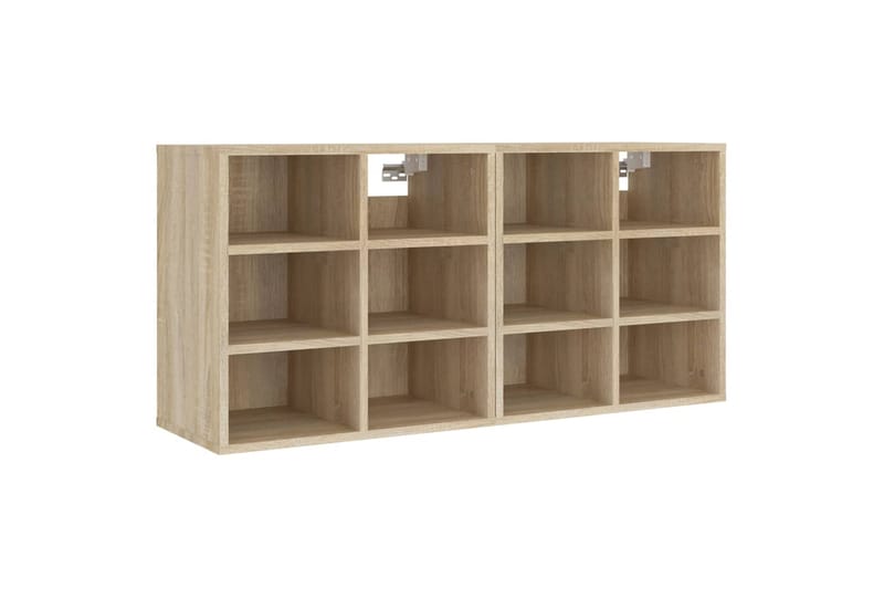 beBasic Kenkäkaapit 2 kpl Sonoma-tammi 52,5x30x50 cm - Ruskea - Säilytys - Kenkäsäilytys - Kenkäkaappi