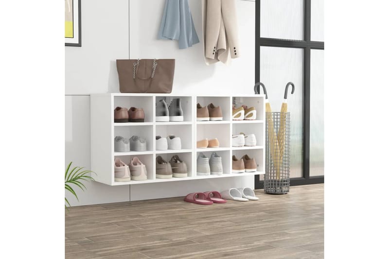 beBasic Kenkäkaapit 2 kpl valkoinen 52,5x30x50 cm - Valkoinen - Säilytys - Kaappi - Säilytyskaappi