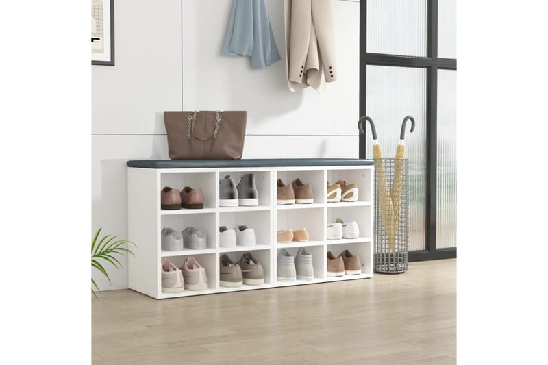 beBasic Kenkäkaapit 2 kpl valkoinen 52,5x30x50 cm - Valkoinen - Säilytys - Kaappi - Säilytyskaappi