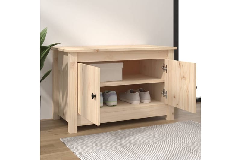 beBasic Kenkäkaappi 70x38x45,5 cm täysi mänty - Ruskea - Säilytys - Kenkäsäilytys - Kenkäkaappi