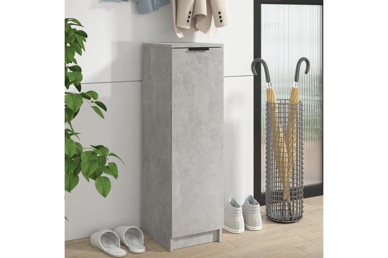 beBasic Kenkäkaappi betoninharmaa 30x35x100 cm tekninen puu - Harmaa - Säilytys - Kenkäsäilytys - Kenkäkaappi