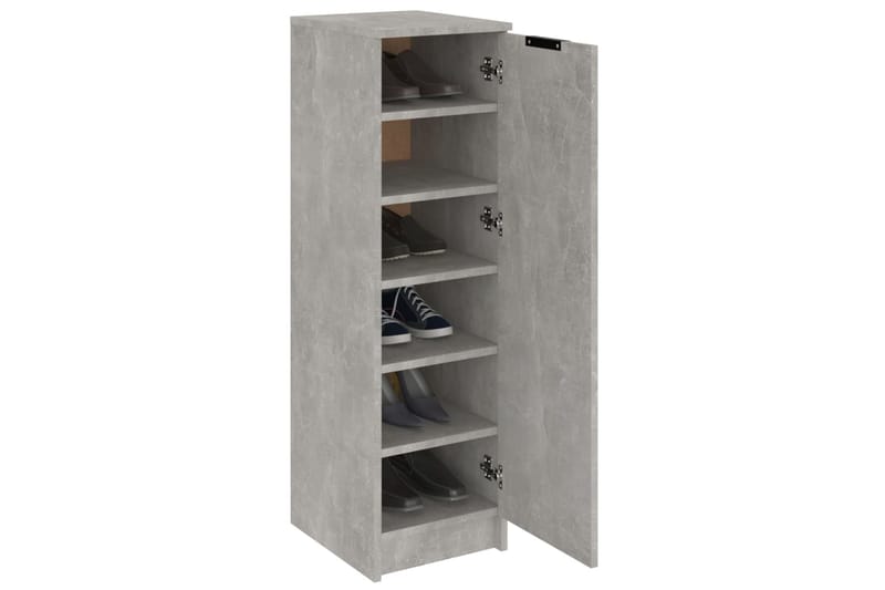 beBasic Kenkäkaappi betoninharmaa 30x35x100 cm tekninen puu - Harmaa - Säilytys - Kenkäsäilytys - Kenkäkaappi